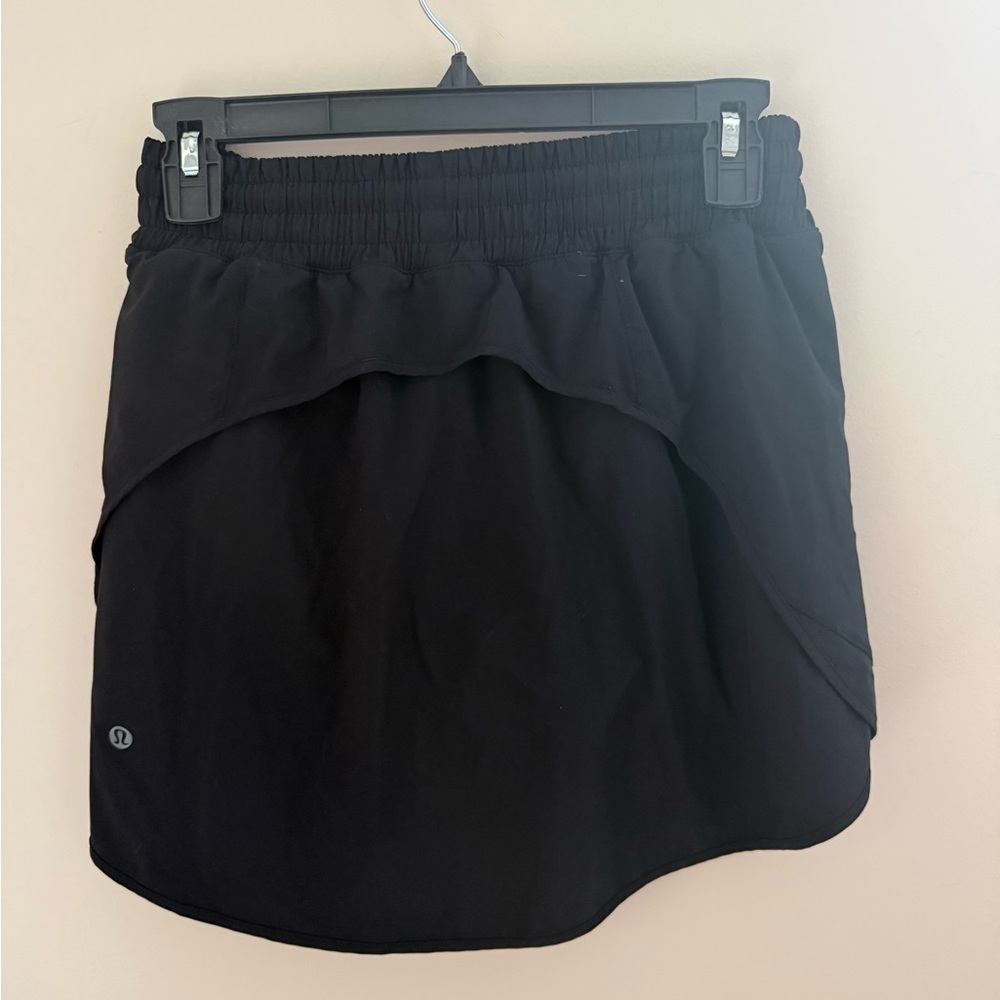 lululemon athletica Black Circle Skort with Layered Hem